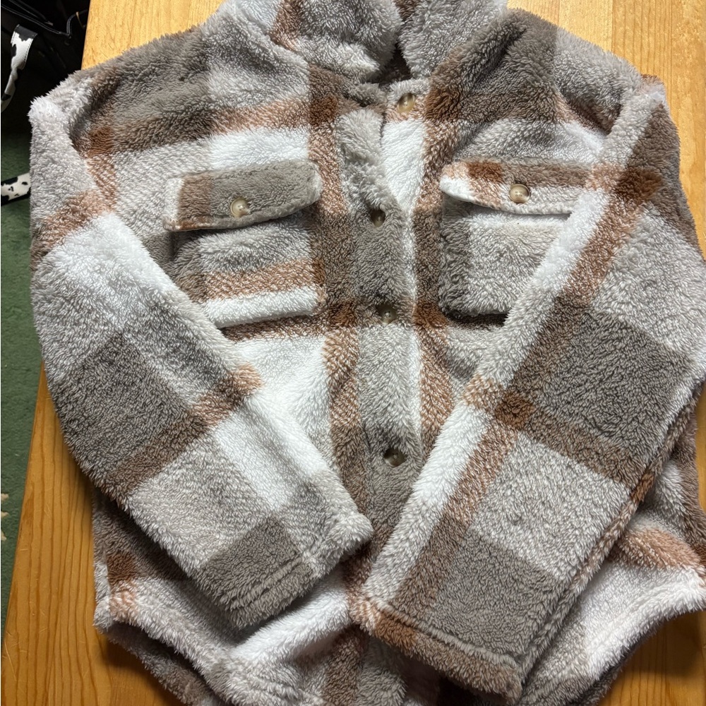 Plaid Fleece Jacket